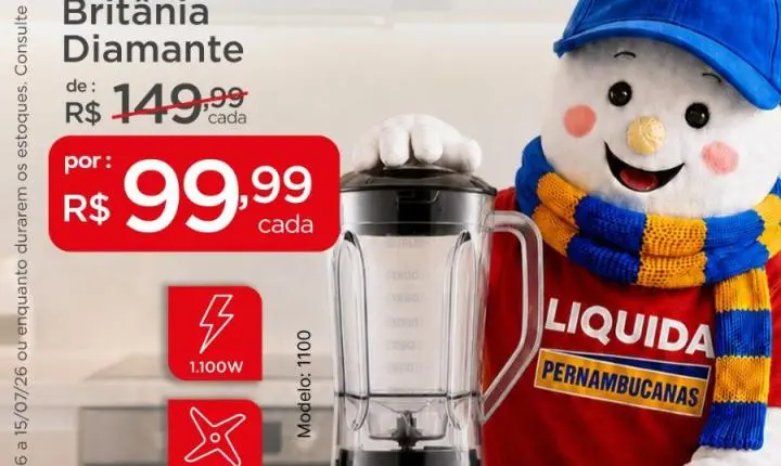 COMEÇOU O LIQUIDA PERNAMBUCANAS!