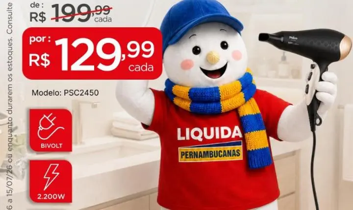 COMEÇOU O LIQUIDA PERNAMBUCANAS!
