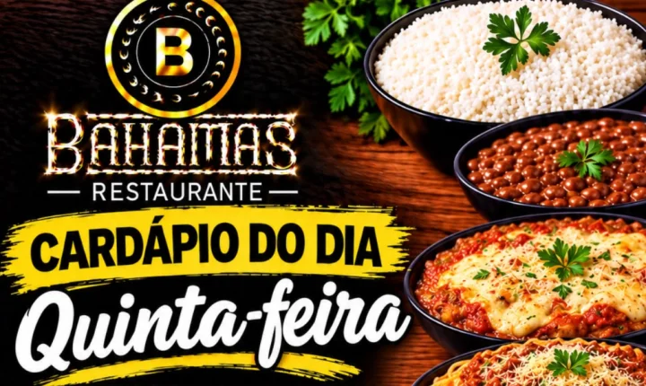 Confira o Cardápio do dia do Restaurante Bahamas