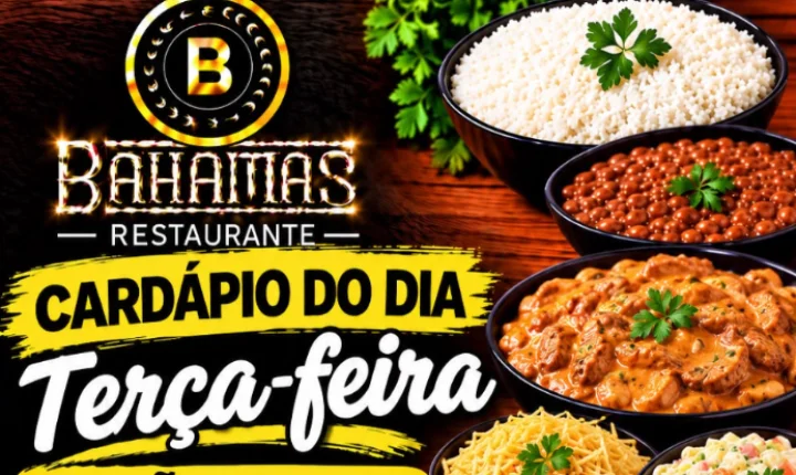 Confira o Cardápio do dia do Restaurante Bahamas