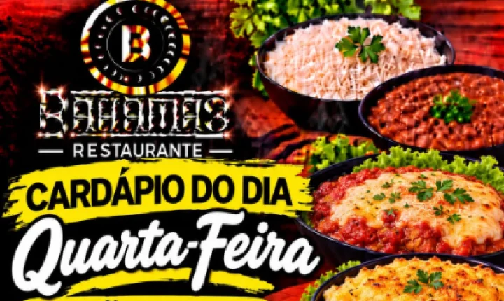 Confira o Cardápio do dia do Restaurante Bahamas