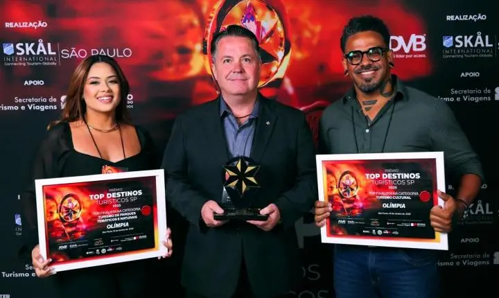 Do Interior Ao Pódio: Olímpia Conquista Ouro No Prêmio Top Destinos Turísticos E Vence Uma Das Categorias Disputadas