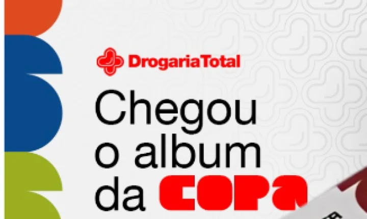 Drogaria Total de Olímpia destaca ofertas de pré-treino e chegada do álbum da Copa 202