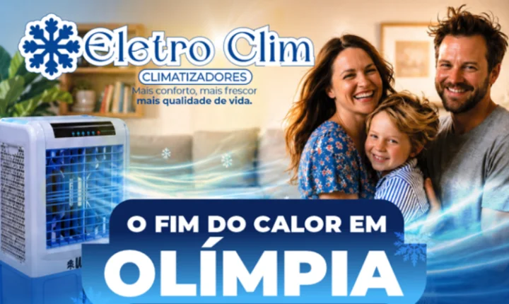Eletro Clim Climatizadores chega a Olímpia com soluções para refrescar o ambiente, economizar energia e garantir mais qualidade de vida