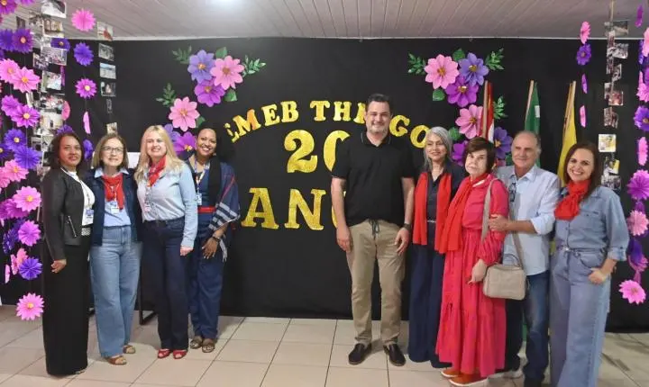 EMEB Thiago Felício de Sant'Anna celebra 20 anos com entrega de reforma e revitalização da unidade