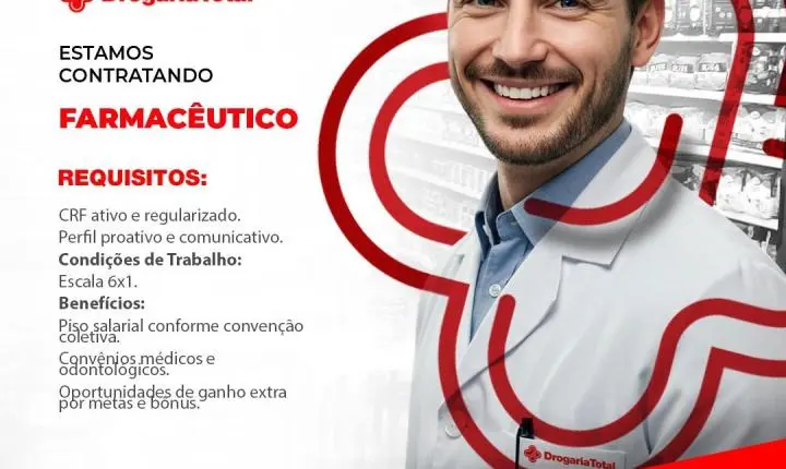 Estamos Contratando – Farmacêutico(A)
