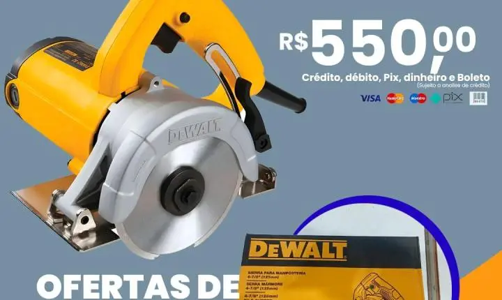 FECHAMENTO DE MÊS COM OFERTAS DEWALT! 💛🛠️