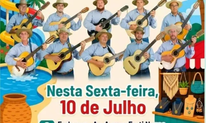 Feira nas Férias terá apresentação do grupo Amigos das 10 Cordas nesta sexta (10)