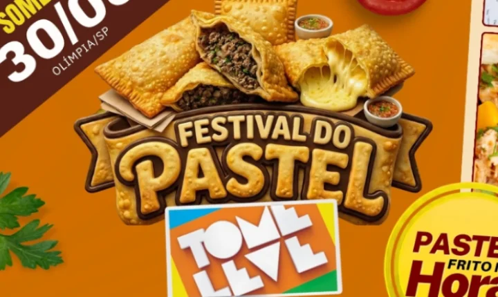 HOJE TEM FESTIVAL DO PASTEL NO TOME LEVE!