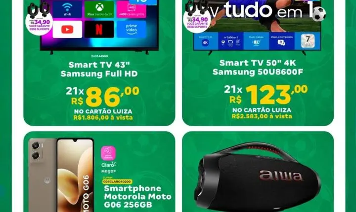 Magazine Luiza promove ofertas especiais para o Dia dos Namorados e fim de semana de promoções