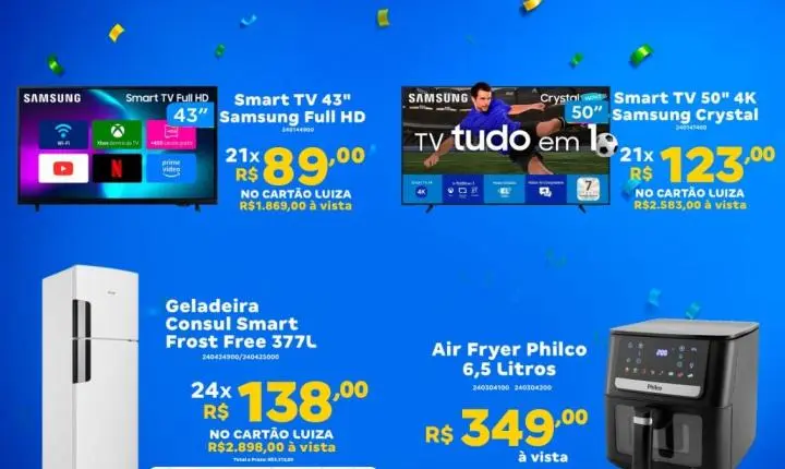 Magazine Luiza promove ofertas especiais para o Dia dos Namorados e fim de semana de promoções