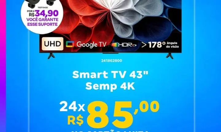 Magazine Luiza reúne ofertas especiais em eletrônicos, eletrodomésticos, smartphones e brinquedos