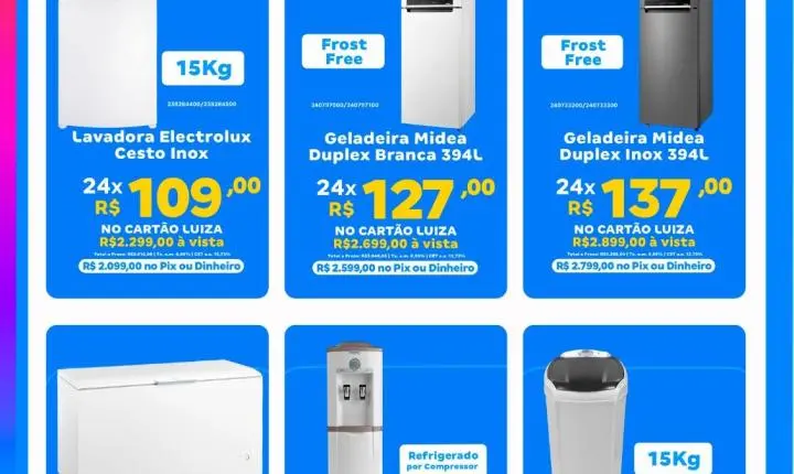 Magazine Luiza reúne ofertas especiais em eletrônicos, eletrodomésticos, smartphones e brinquedos