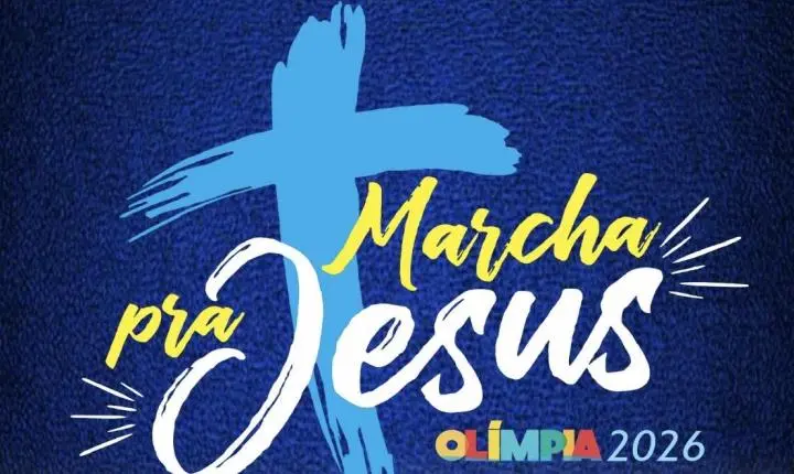 Marcha pra Jesus 2026 será realizada no dia 30 de maio em Olímpia