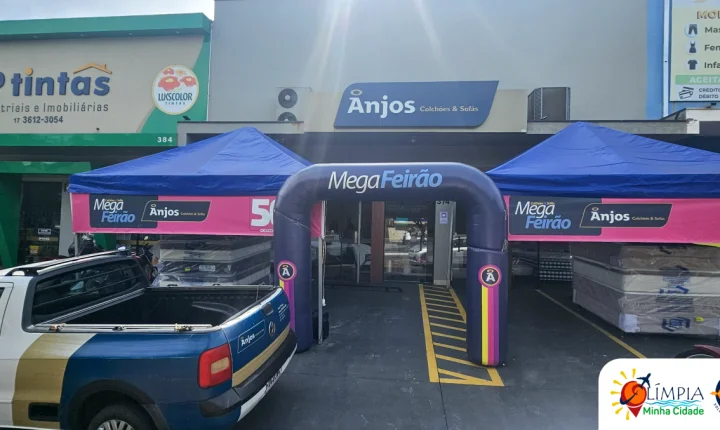 Mega Feirão Anjos Colchões começa com descontos de até 50% e condições especiais em Olímpia