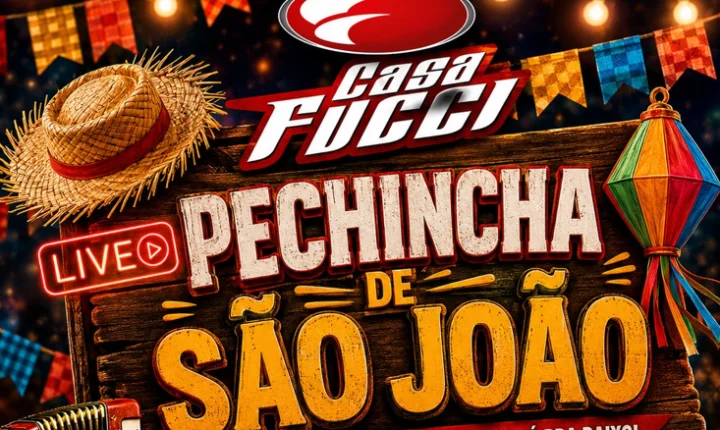 Não percam a nossa LIVE especial de Arraiá da Casa Fucci! 🤠✨