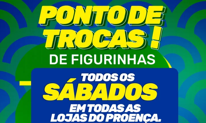 O apito inicial vai soar no Proença Supermercados e a Troca de Figurinhas já entra em campo! 🏆✨