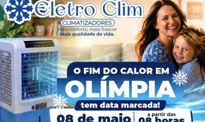 O FIM DO CALOR EM OLÍMPIA TEM DATA MARCADA: 08 DE MAIO!