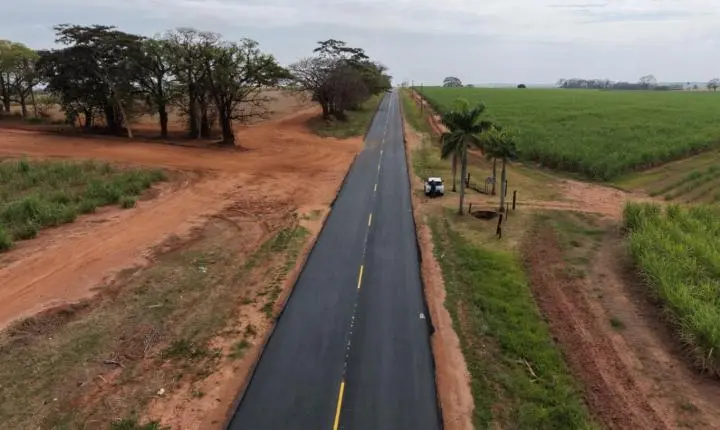 Obras de recuperação da vicinal João Custódio Sobrinho estão em andamento em Olímpia