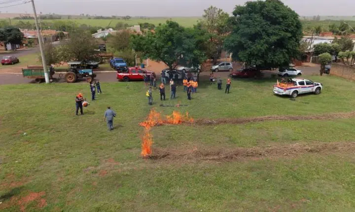 Olímpia formaliza criação dos NUPDECs e capacita moradores de Baguaçu no combate aos incêndios