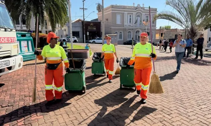 Olímpia Lança Programa Olímpia+Viva Com Apresentação Da Nova Frota De Limpeza Urbana