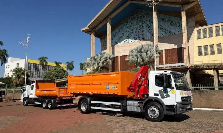 Olímpia Lança Programa Olímpia+Viva Com Apresentação Da Nova Frota De Limpeza Urbana