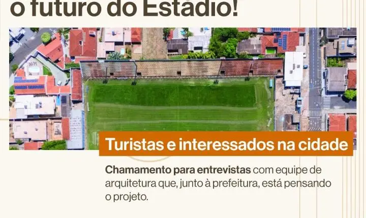 Olímpia promove oficinas participativas para ouvir população e planejar futuro do Estádio Tereza Breda
