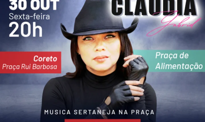 Olímpia promove Tributo a Simone Mendes na Praça Rui Barbosa nesta sexta (30)