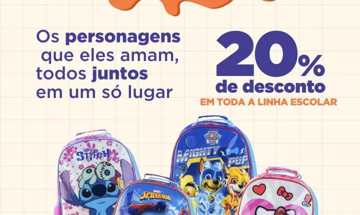   Pernambucanas Lança Campanha “Volta Às Aulas” Com 20% De Desconto Em Itens Escolares