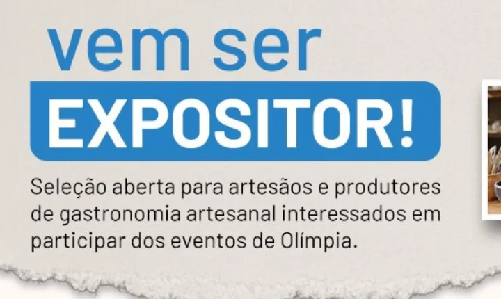 Prefeitura de Olímpia segue com inscrições abertas para expositores do Mercado de Natal e Feira nas Férias até 3 de novembro