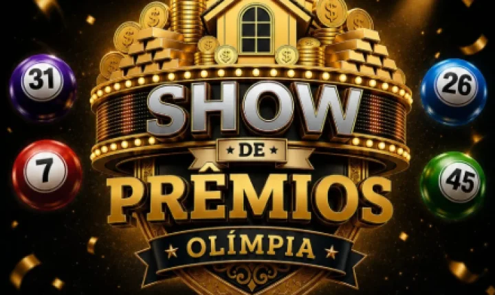 QUINTA É DIA DE SHOW DE PRÊMIOS EM OLÍMPIA! 💰🎉