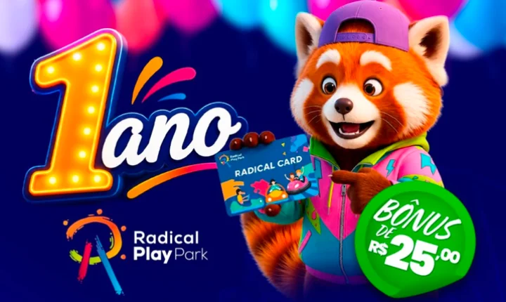 Radical Play Park comemora 1 ano com festa especial, show ao vivo e benefícios exclusivos para moradores de Olímpia