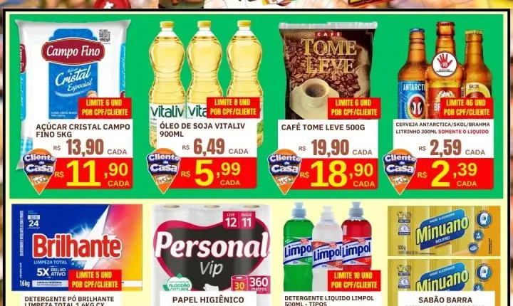 Se preparem, porque amanhã o TOME LEVE VAI ESMAGAR OS PREÇOS! 💥🛒