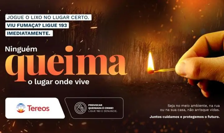 Tereos lança campanha de prevenção a incêndios da safra 2026/27 e reforça uso de tecnologia no combate às queimadas